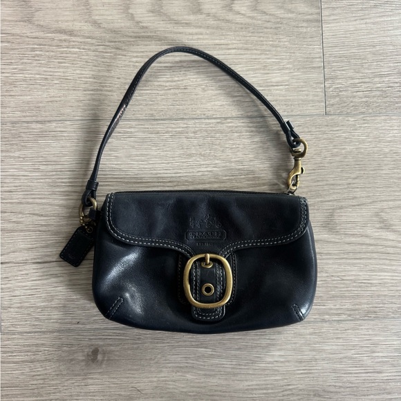 Coach Handbags - COACH Vintage Y2K Legacy Bleeker Leather Wristlet